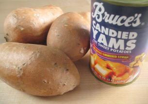 canned sweet potato